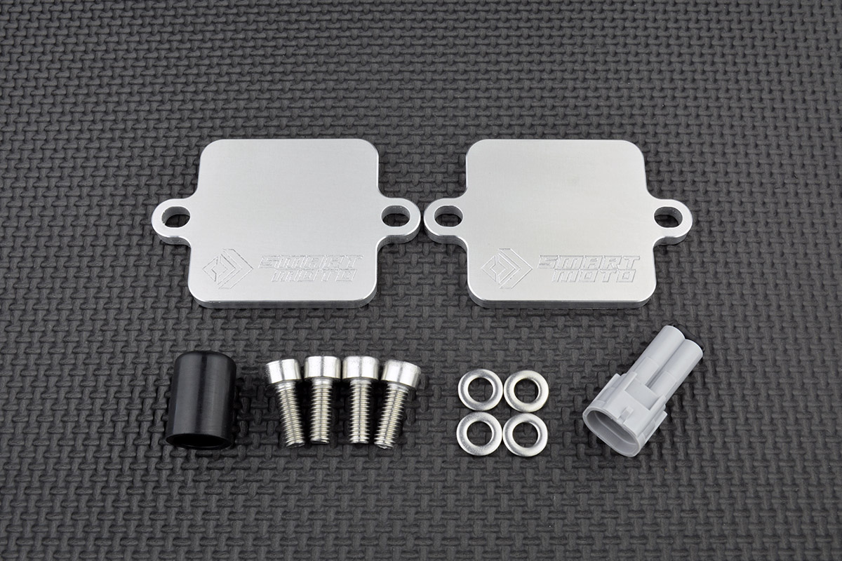 PAIR Valve Removal kit with Block Off Plates PLE-117 - SmartMoto